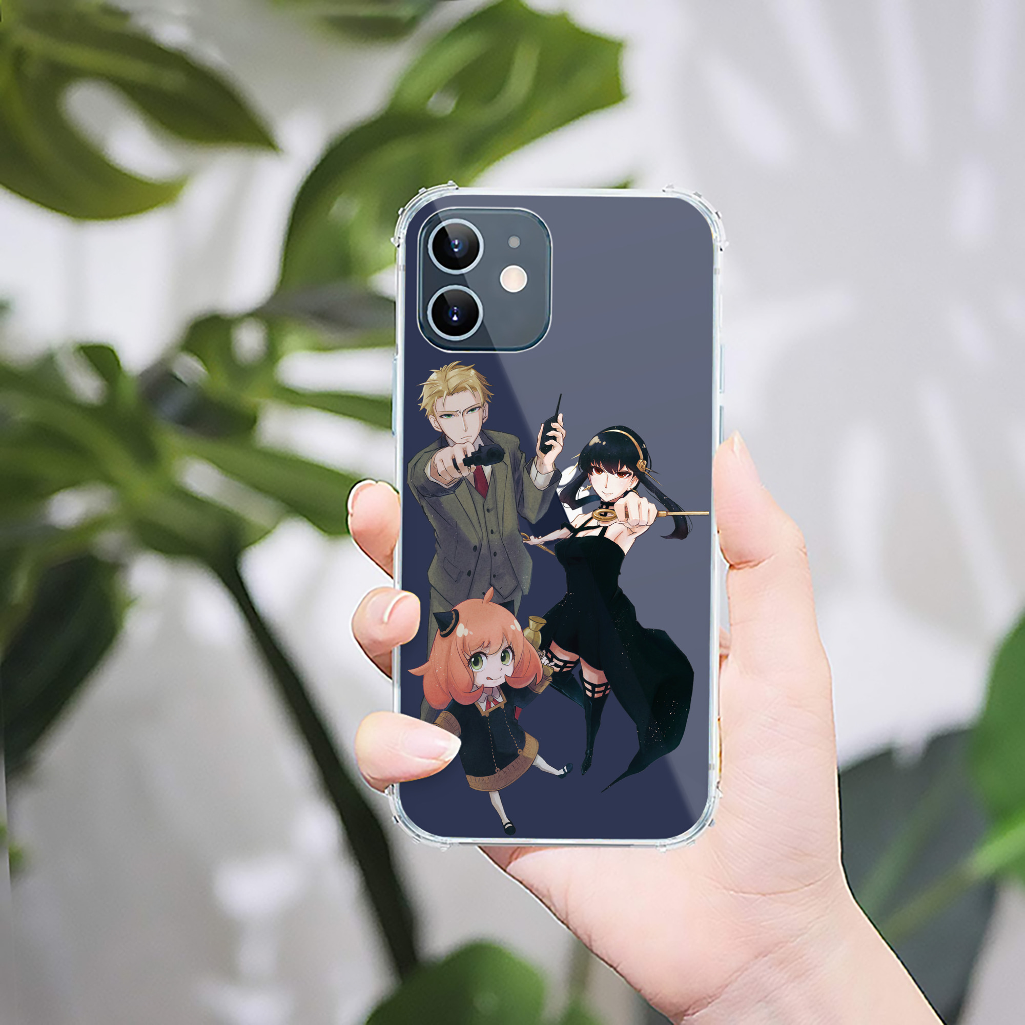 （画像用） SPY×FAMILY间谍家家酒 【iPhone 12シリーズ対応】透明スマホケース（クリアソフトケース）
